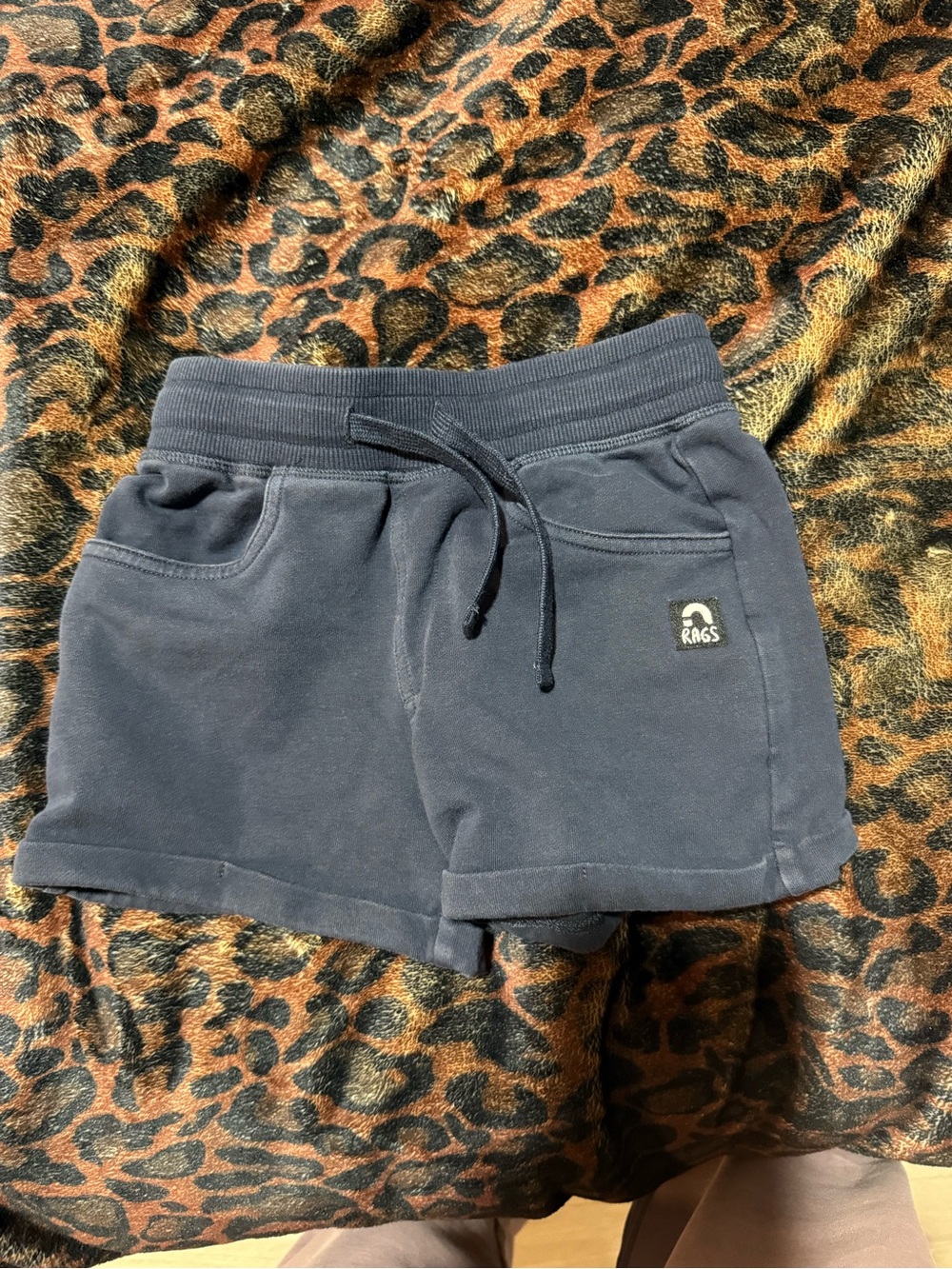 Rags Navy BlueCasual Shorts